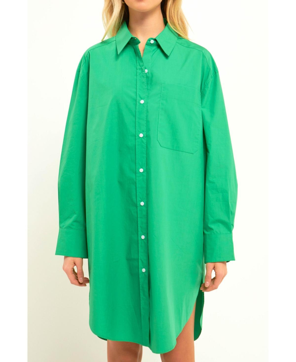 English Factory Classic Collar Shirtdress Product Image