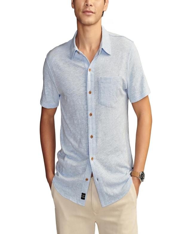 Lucky Brand Mens Linen Short Sleeve Button Down Shirt Product Image