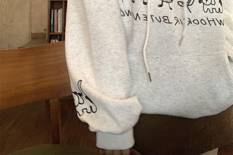 Cartoon Print Oversized Hoodie Product Image