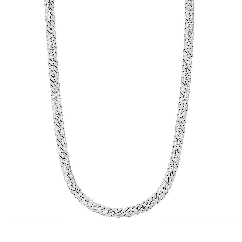 Giorgio di Vicenza Mens Sterling Silver Herringbone Chain Gold Tone Product Image