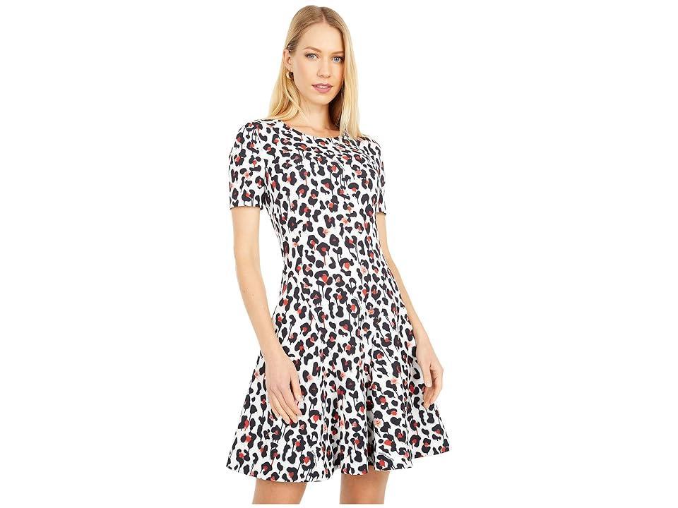 Boutique Moschino Cheetah Print Dress Multi) Women's Clothing Product Image