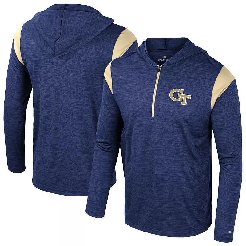 Mens Colosseum Navy Georgia Tech Yellow Jackets Dozer Half-Zip Windshirt Nc2 Blue Product Image