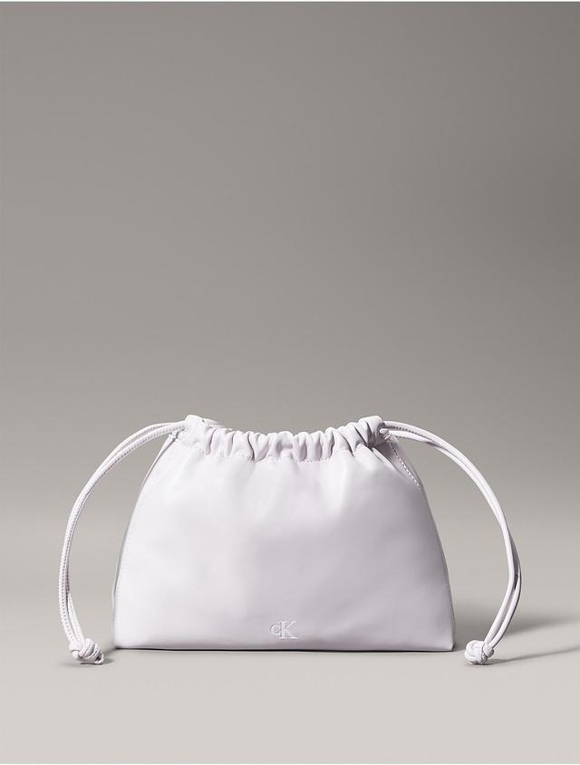 Calvin Klein Womens Drawstring Crossbody Bag - Purple Product Image