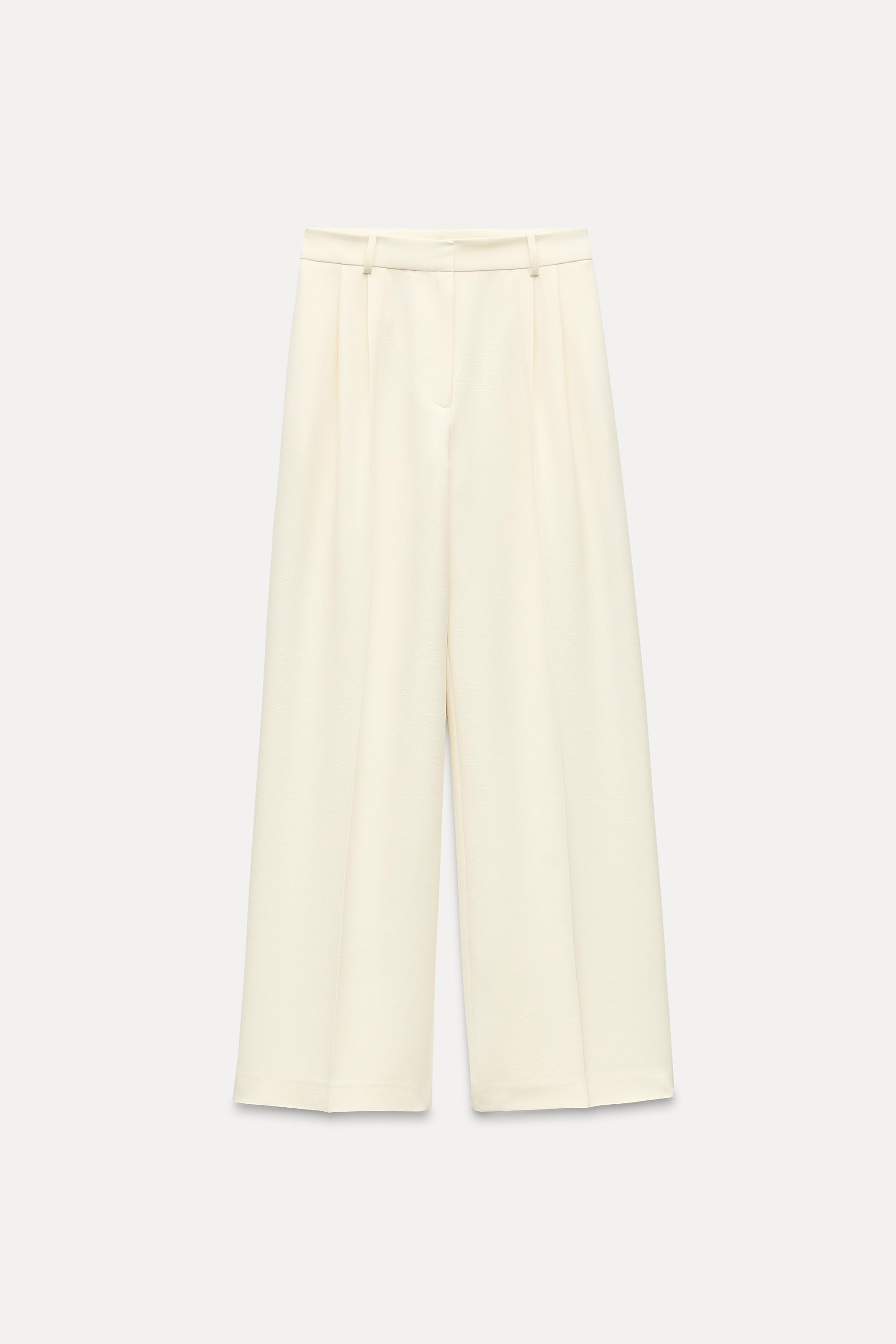 WIDE LEG PANTS WITH DARTS Product Image