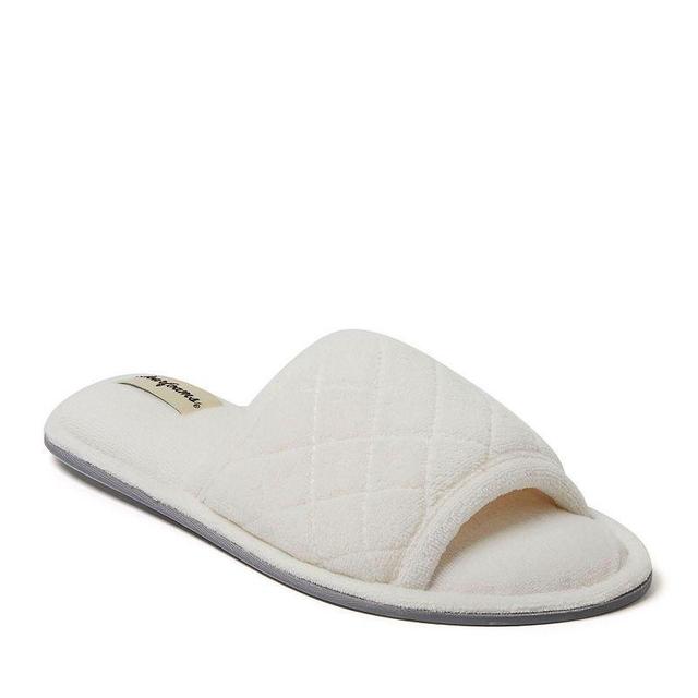 Dearfoams Microfiber Terry Quilted Womens Slide Slippers Product Image