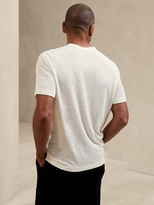 Linen-Blend T-Shirt Product Image