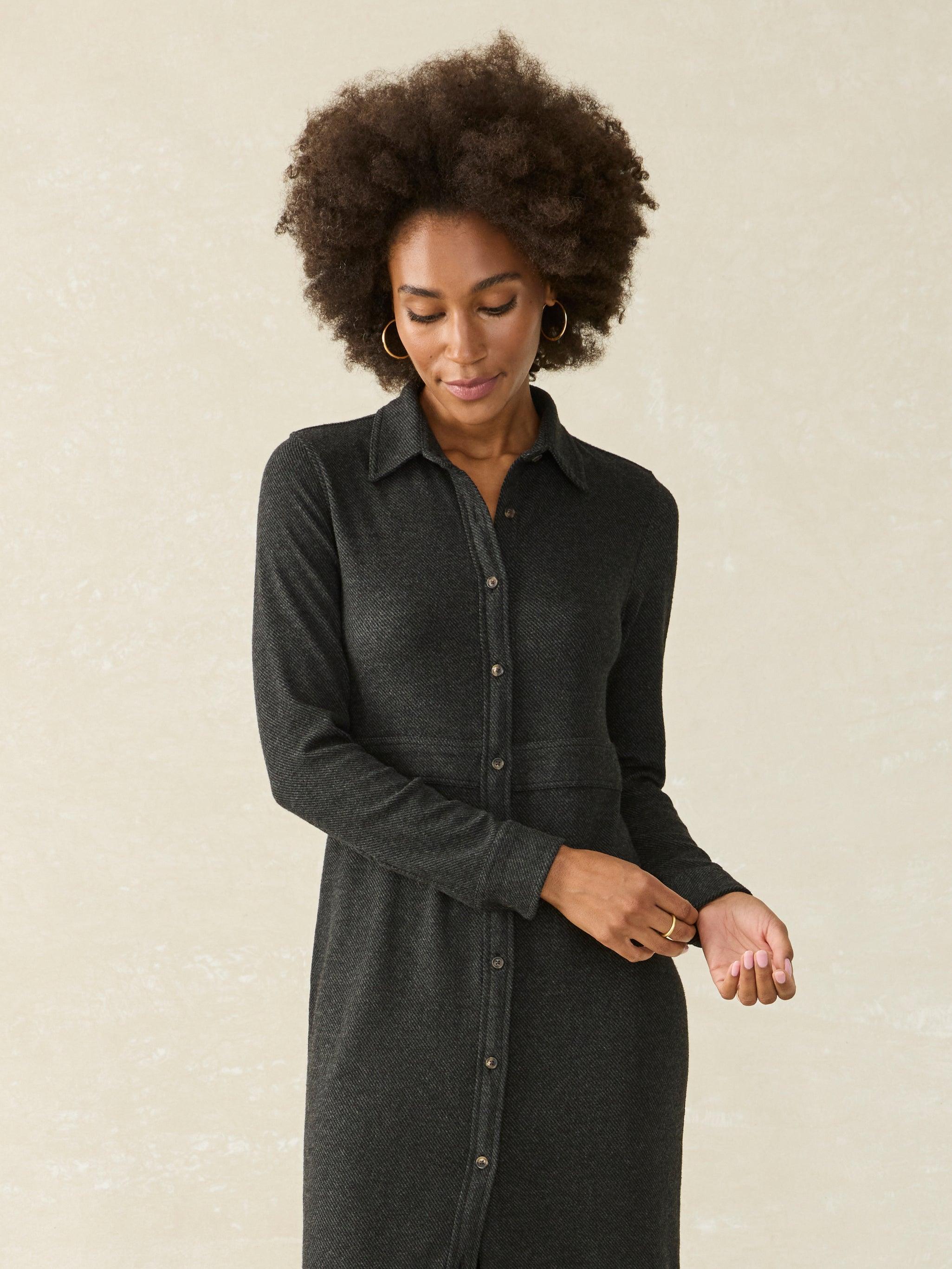 Legend™ Sweater Maxi Dress - Heathered Black Twill Female Product Image