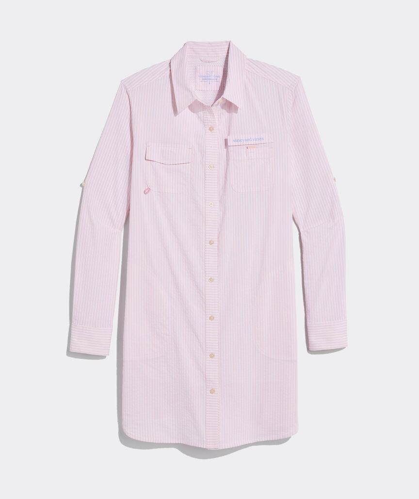 Harbor Seersucker Shirt Cover-Up Product Image