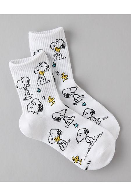 AE Peanuts 90s Crew Socks Womens Product Image