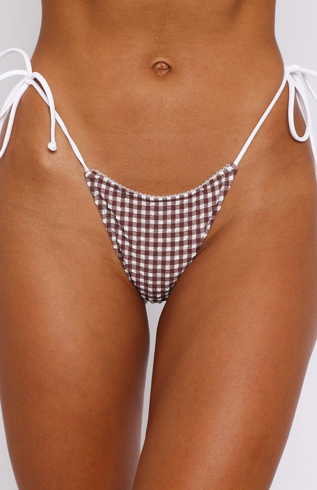 Beach Days Bottoms Choc Gingham Product Image