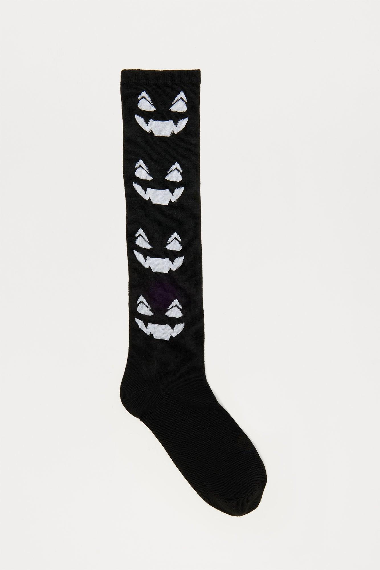 Jack O Lantern Glow In The Dark Socks - Black Product Image