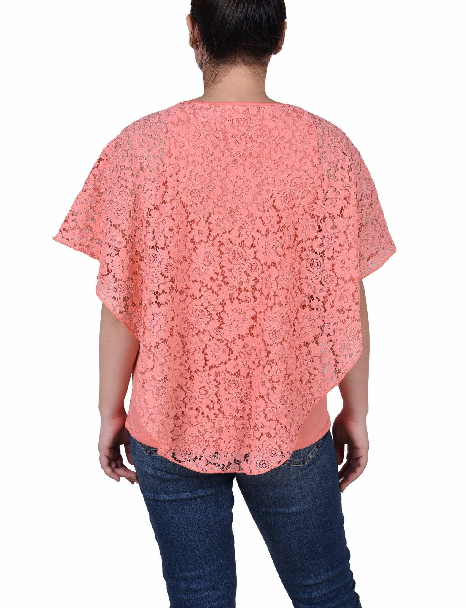 Lace Poncho With Bar - Petite Product Image