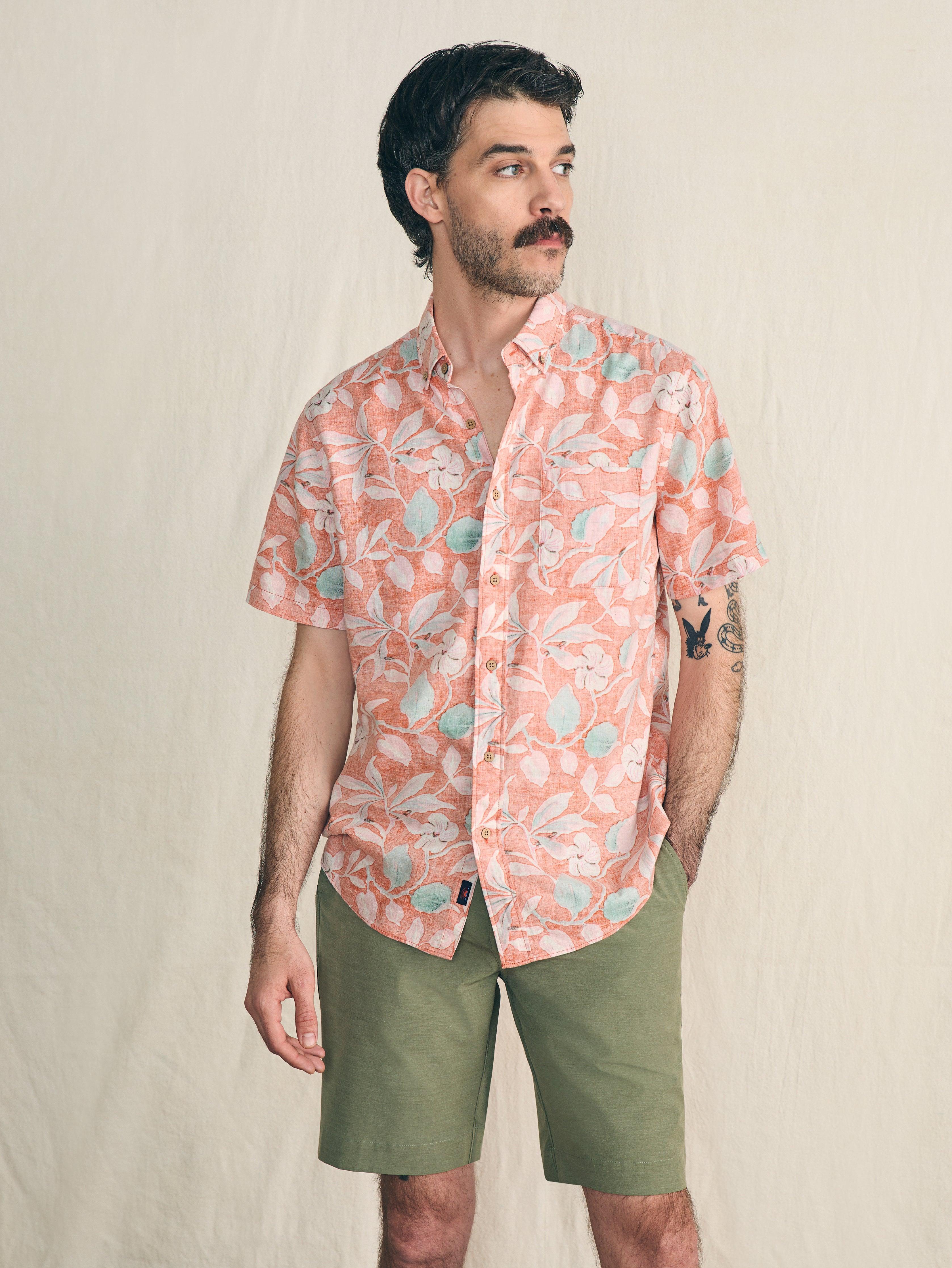 Short-Sleeve Breeze Shirt - Ginger Floral Male Product Image