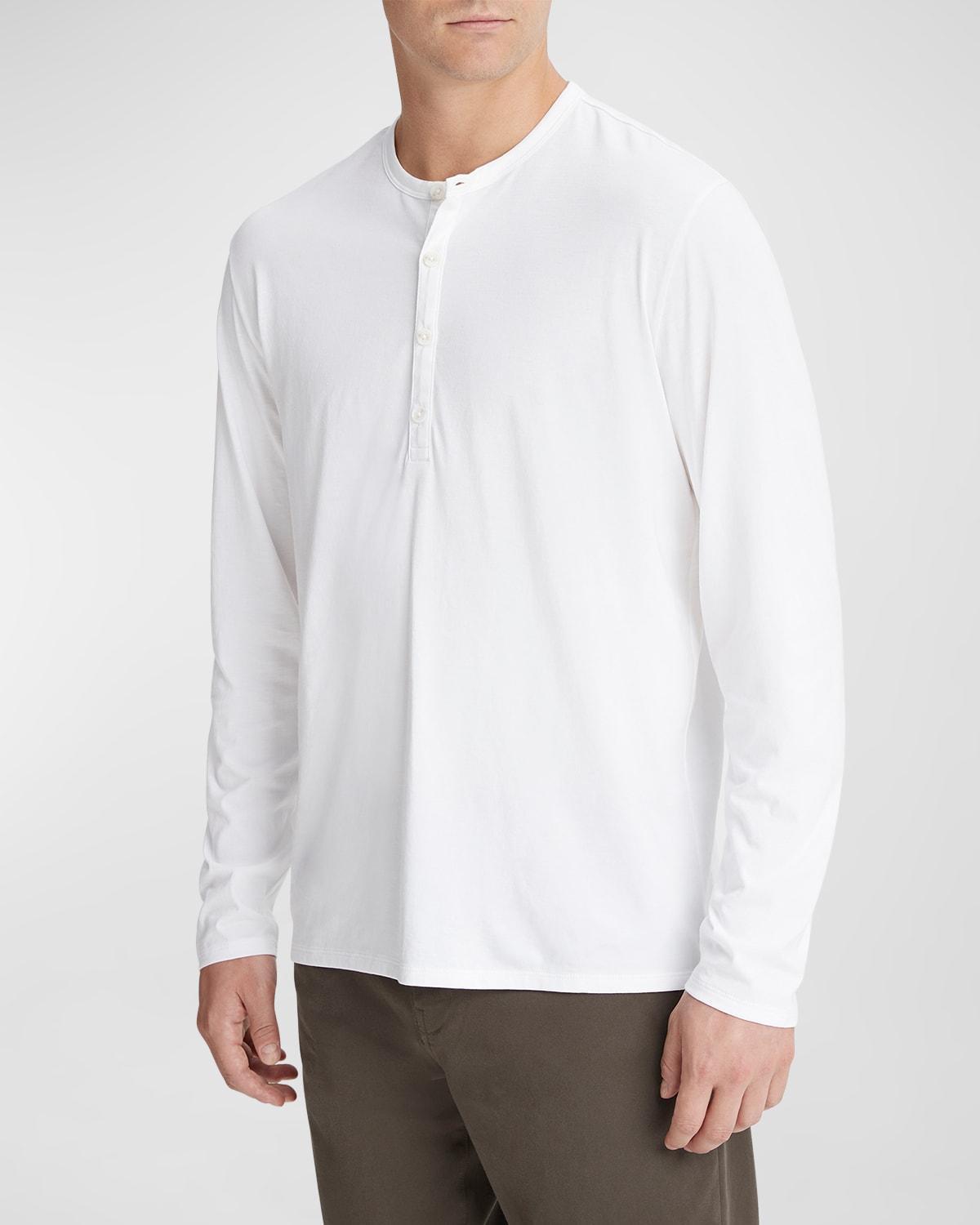 Mens Pima Cotton Henley Shirt Product Image