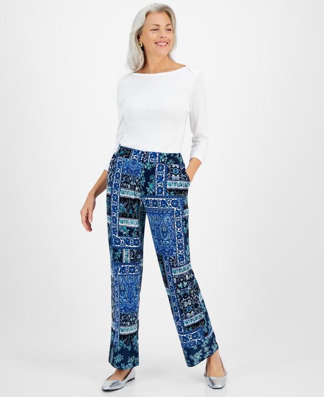 Jm Collection Womens Printed Wide-Leg Pants, Created for Macys Product Image