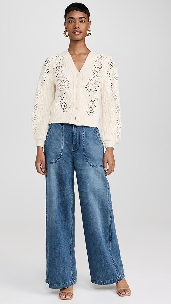 Sea Lainey Embroidery Cardigan | Shopbop Product Image