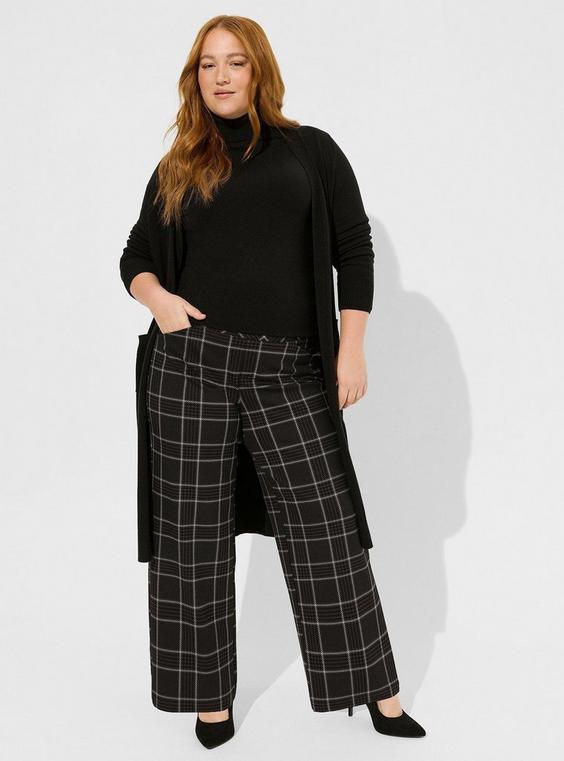 High-Rise Pull On Pixie Wide Leg Luxe Ponte Pant Product Image