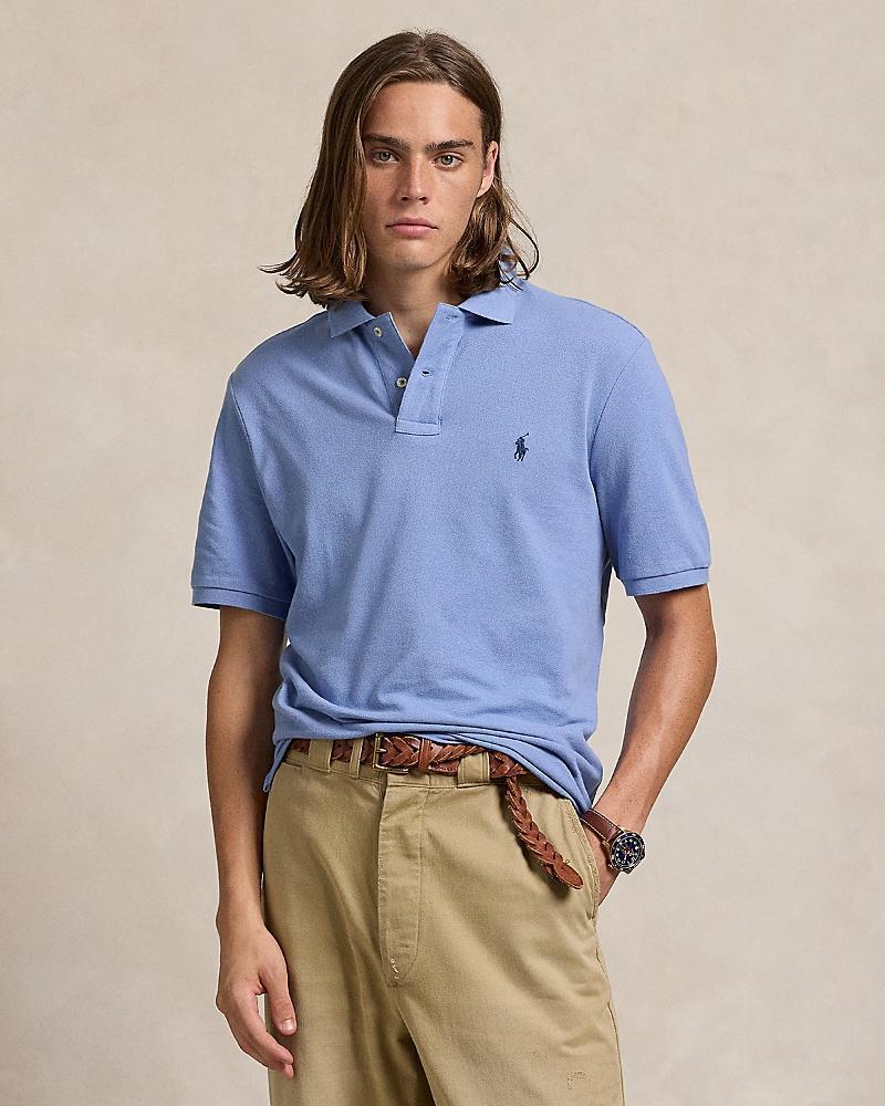 Mens Basic Mesh Polo Shirt Product Image