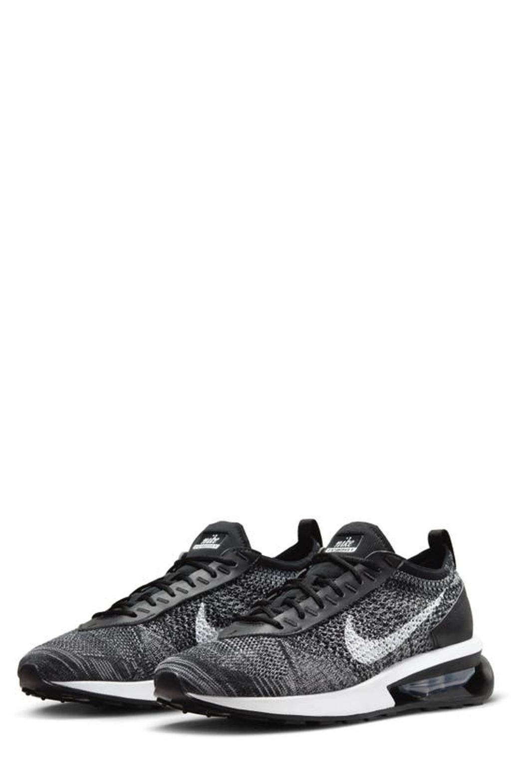 NIKE Air Max Flyknit Racer "oreo" Sneakers In Black Product Image