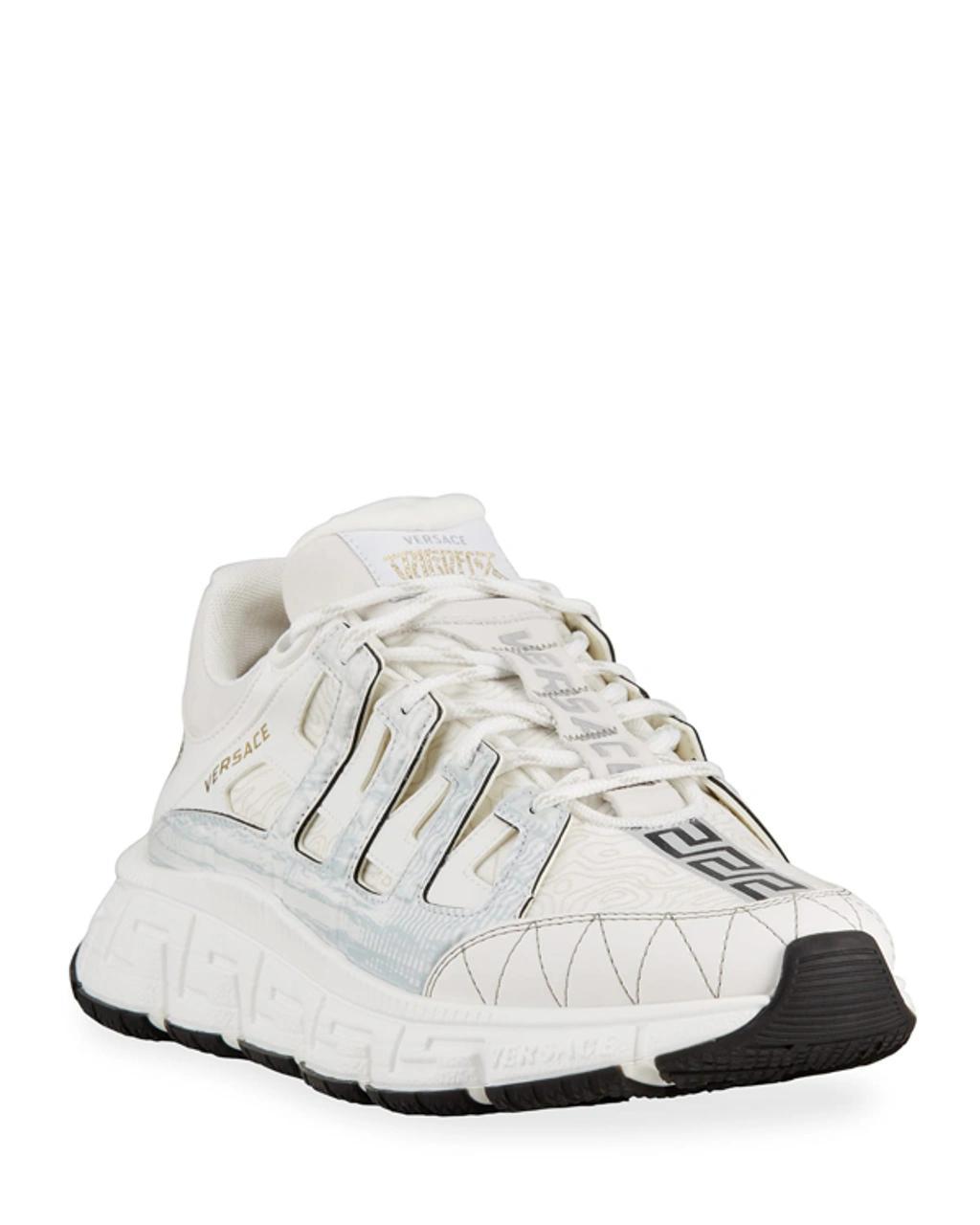 VERSACE Men's Trigreca Sneakers In White Product Image