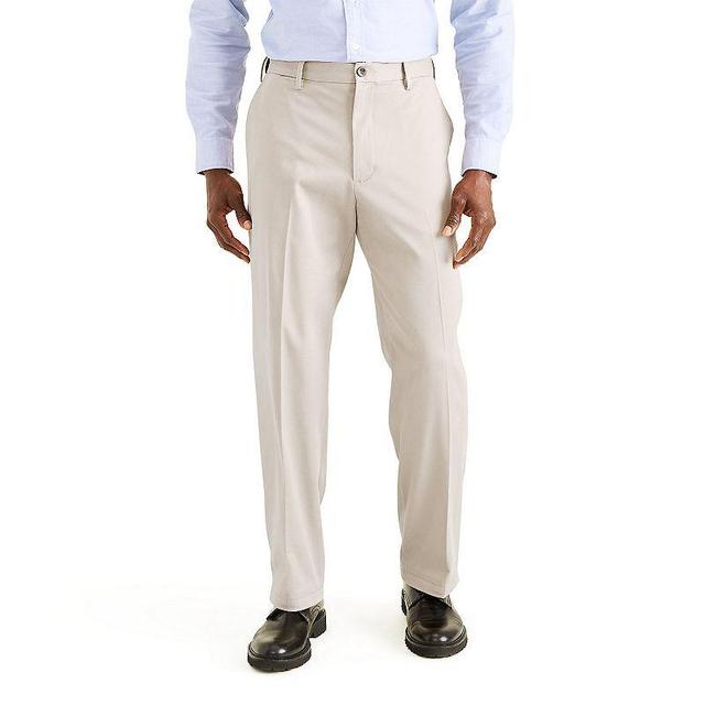 Mens Dockers Stretch Easy Khaki Classic-Fit Flat-Front Pants Lt Beige Product Image