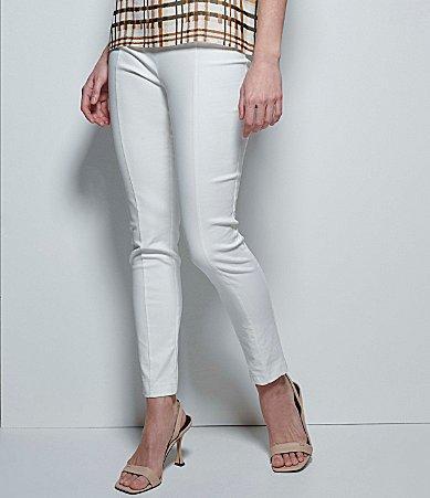 Calvin Klein Front Seam Slim Tapered Leg Stretch Twill Ankle Pull Product Image