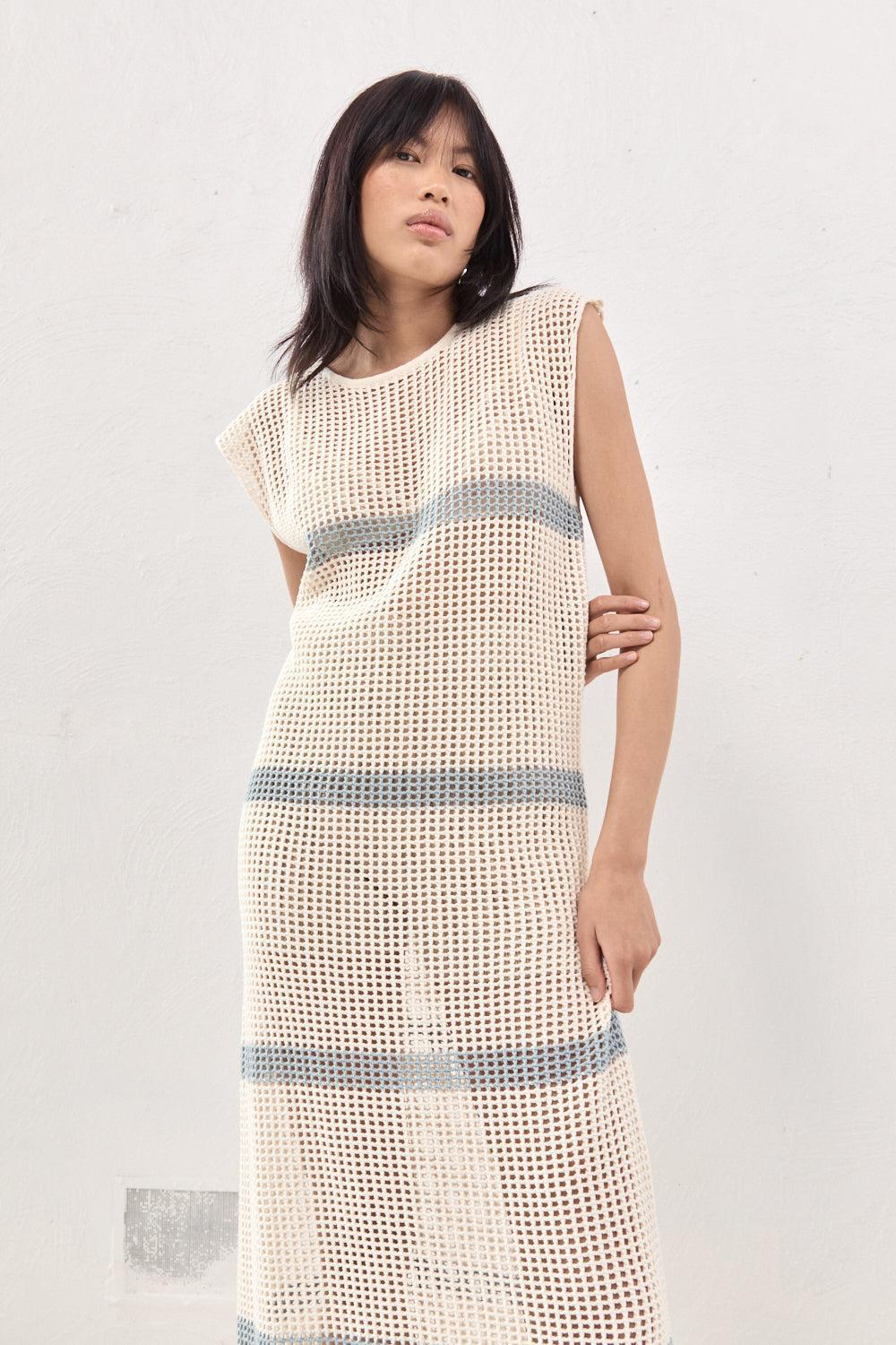 Elea Knit Maxi Dress Stripe Product Image