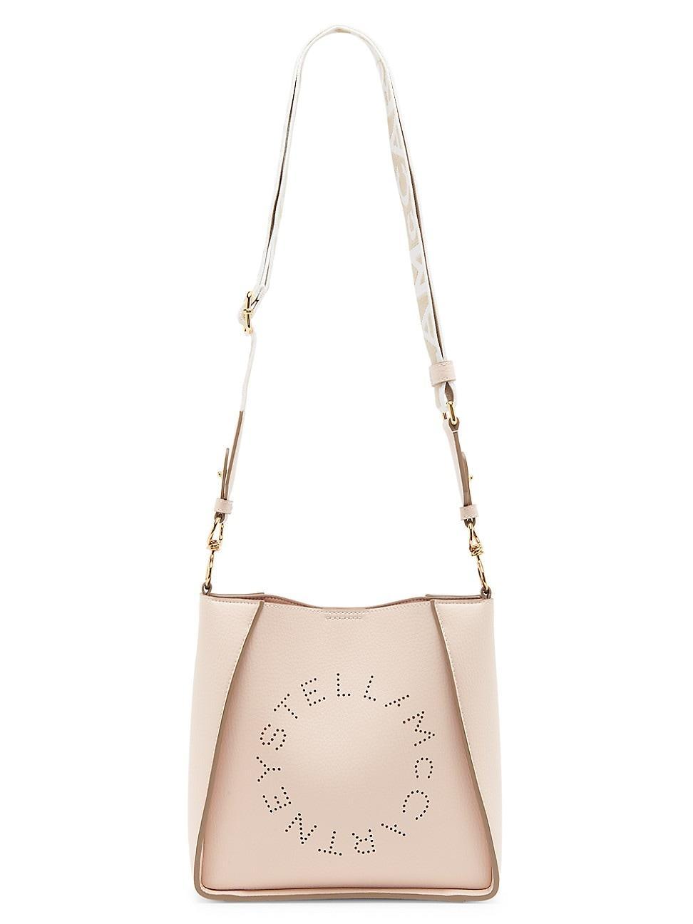 Stella McCartney Perforated Logo Mini Faux Leather Crossbody Bag Product Image