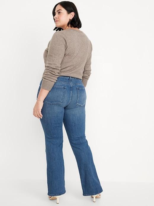 Mid-Rise Wow Boot-Cut Jeans Product Image