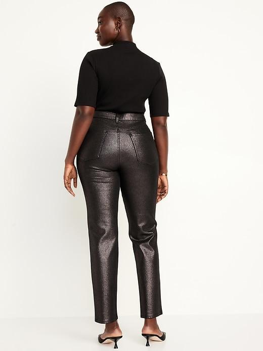 High-Waisted Shine OG Straight Ankle Jeans Product Image