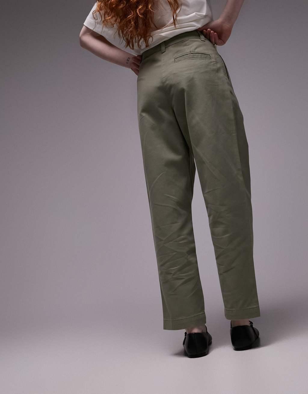 Topshop high rise peg pants Product Image