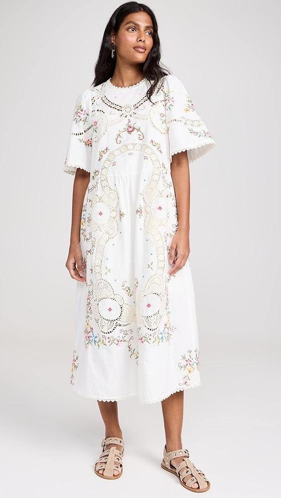 Sea Edwina Embroidery Short Sleeve Dress | Shopbop Product Image