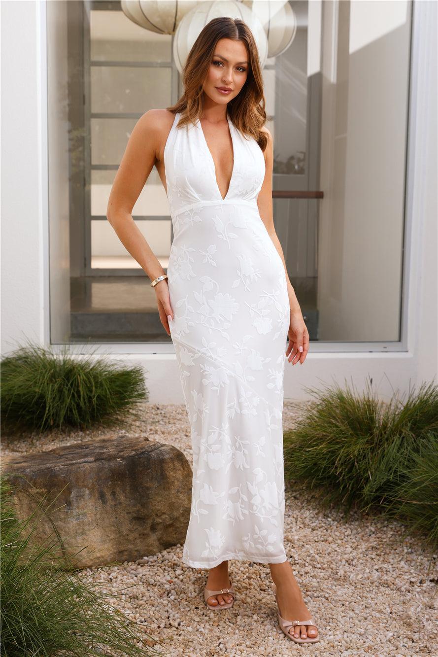 Voice My Style Maxi Dress White Product Image