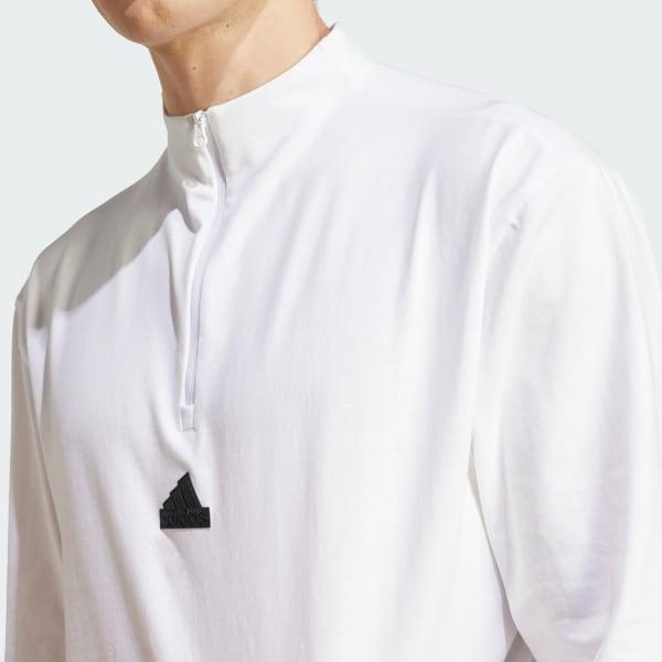 adiClub Long Sleeve Zip Jersey Product Image