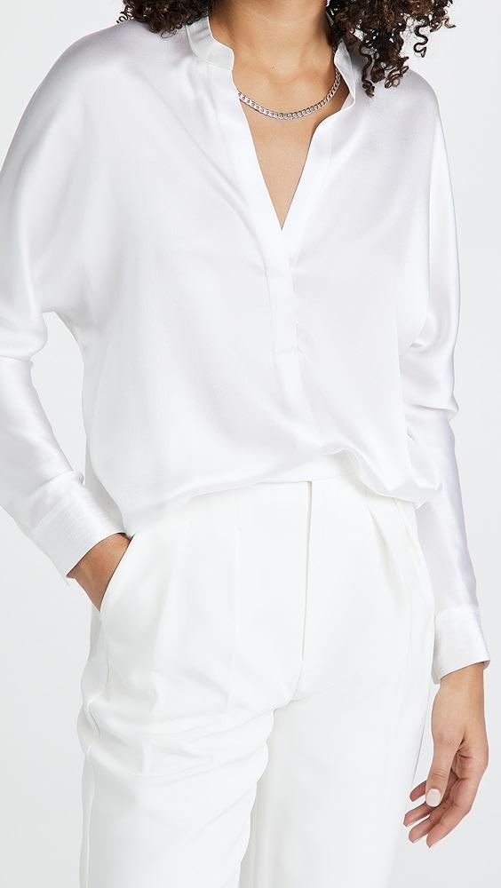 Vince Band Collar Blouse | Shopbop Product Image