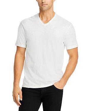 John Varvatos Slim Fit Slub Jersey V-Neck T-Shirt Product Image