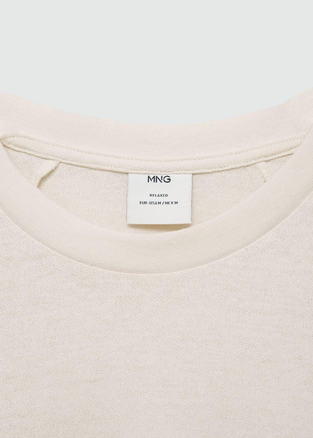 Relaxed fit cotton t-shirt - Men | MANGO USA Product Image