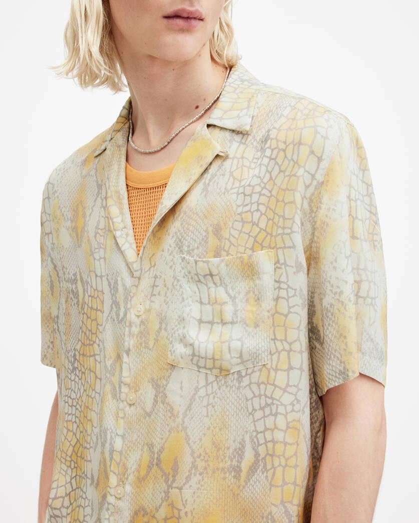 Skrale Snake Print Relaxed Fit Shirt Product Image