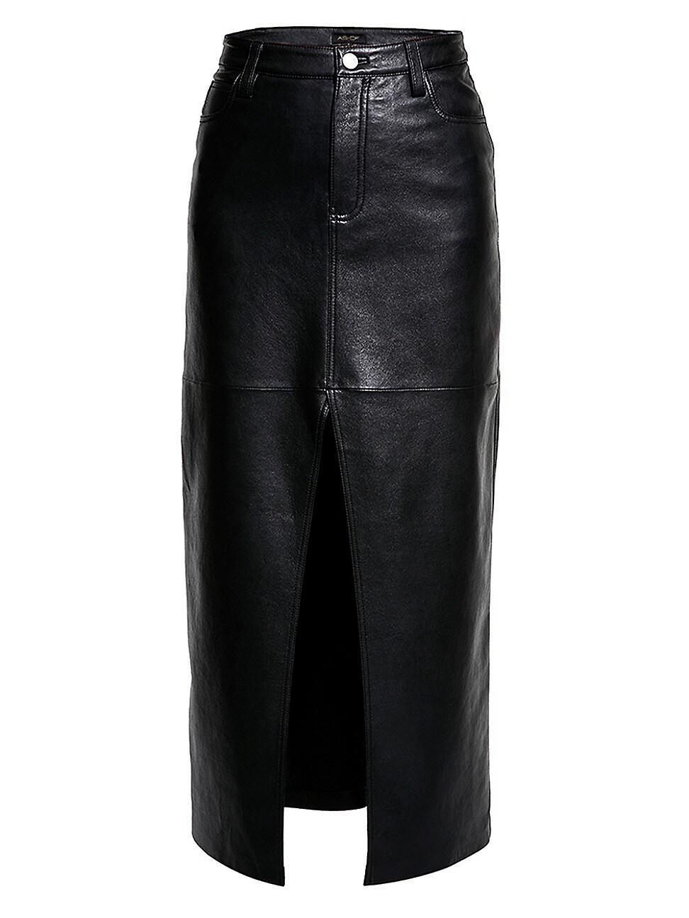 Imogen Recycled Leather Maxi Skirt Product Image