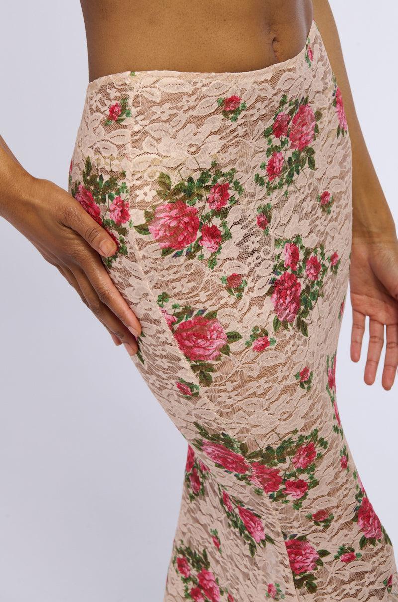 NINA FLORAL MAXI SKIRT Product Image