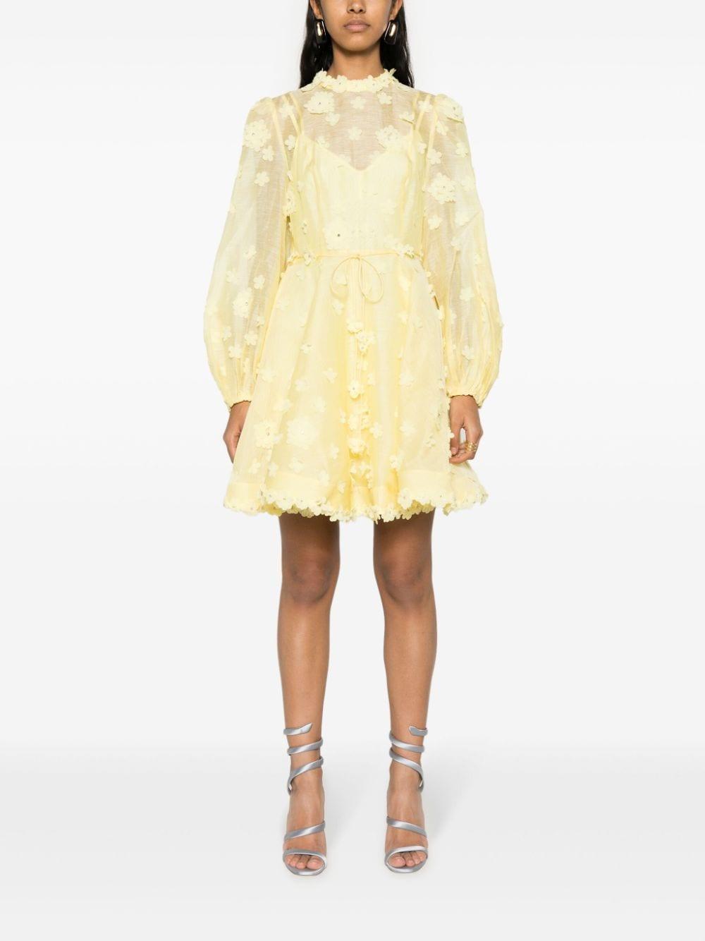 Matchmaker Lift Off Minidress In Yellow Product Image