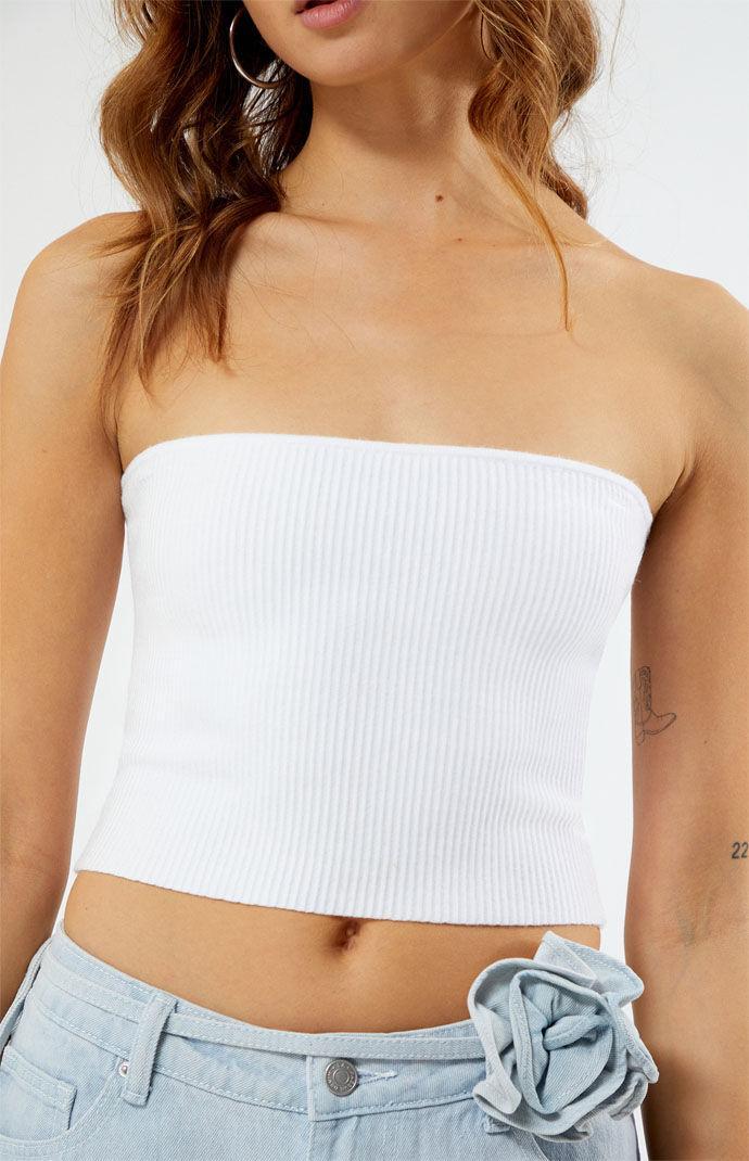 Womens Basic Sweater Tube Top Product Image