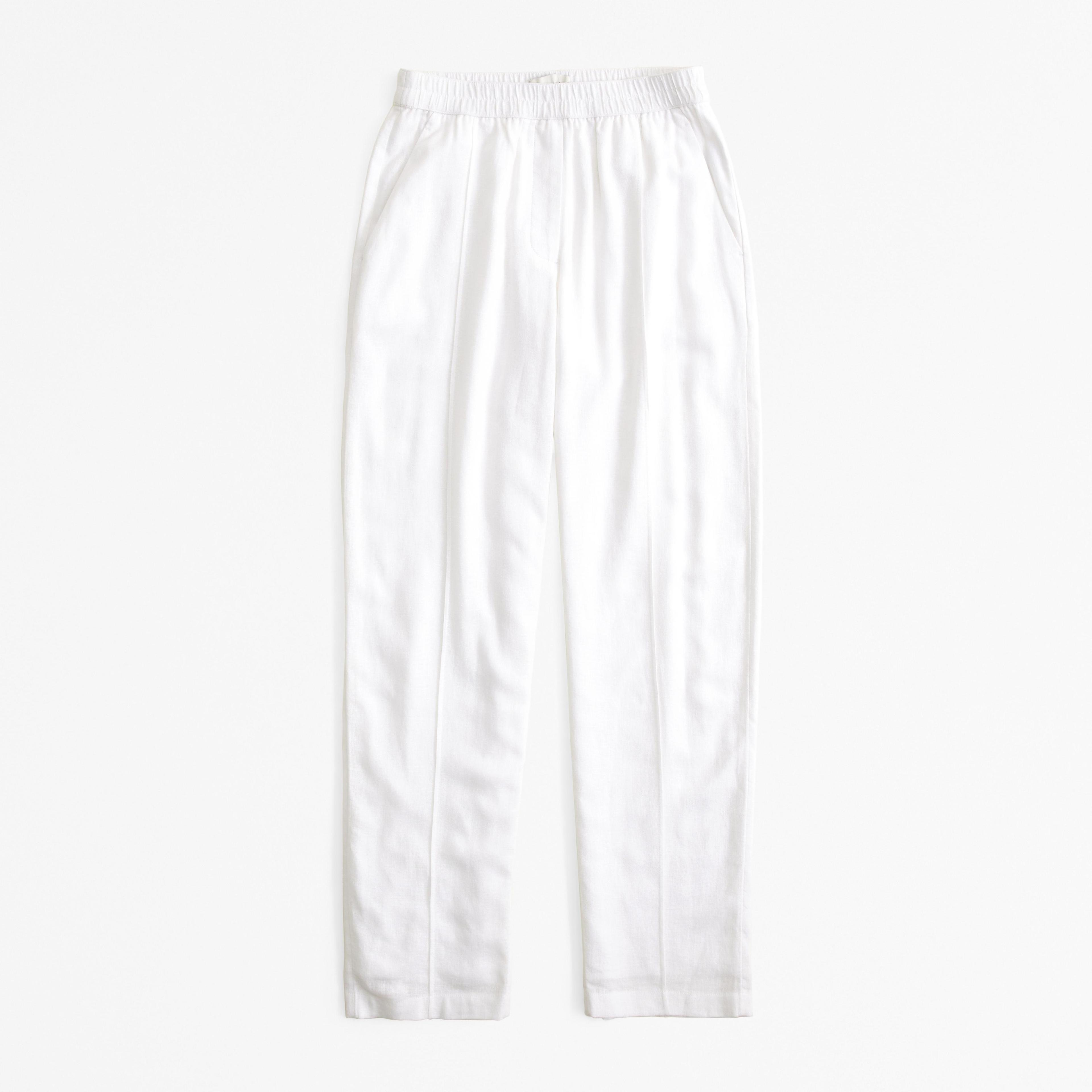 Straight Linen Blend Pull-On Pant Product Image