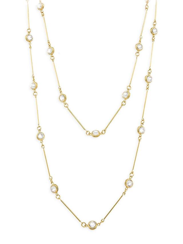 Womens Intemporels Candies 22K Yellow Goldplated & Crystal Collier Necklace Product Image