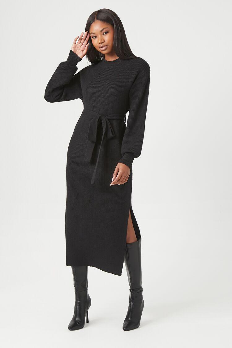 Tie-Front Midi Sweater Dress | Forever 21 product image