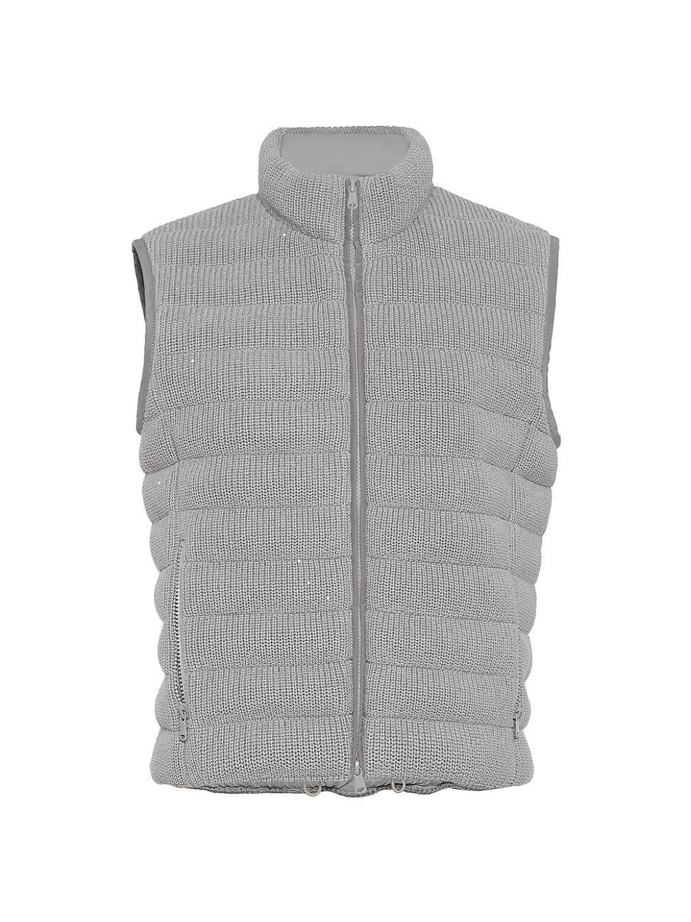 Womens Dazzling Cotton English Rib Knit Down Vest Product Image