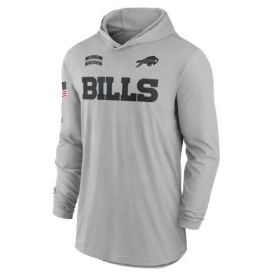 Buffalo Bills Salute to Service Edge Mascot Lockup Mens Nike Mens Dri-FIT NFL Long-Sleeve Hooded Top Product Image