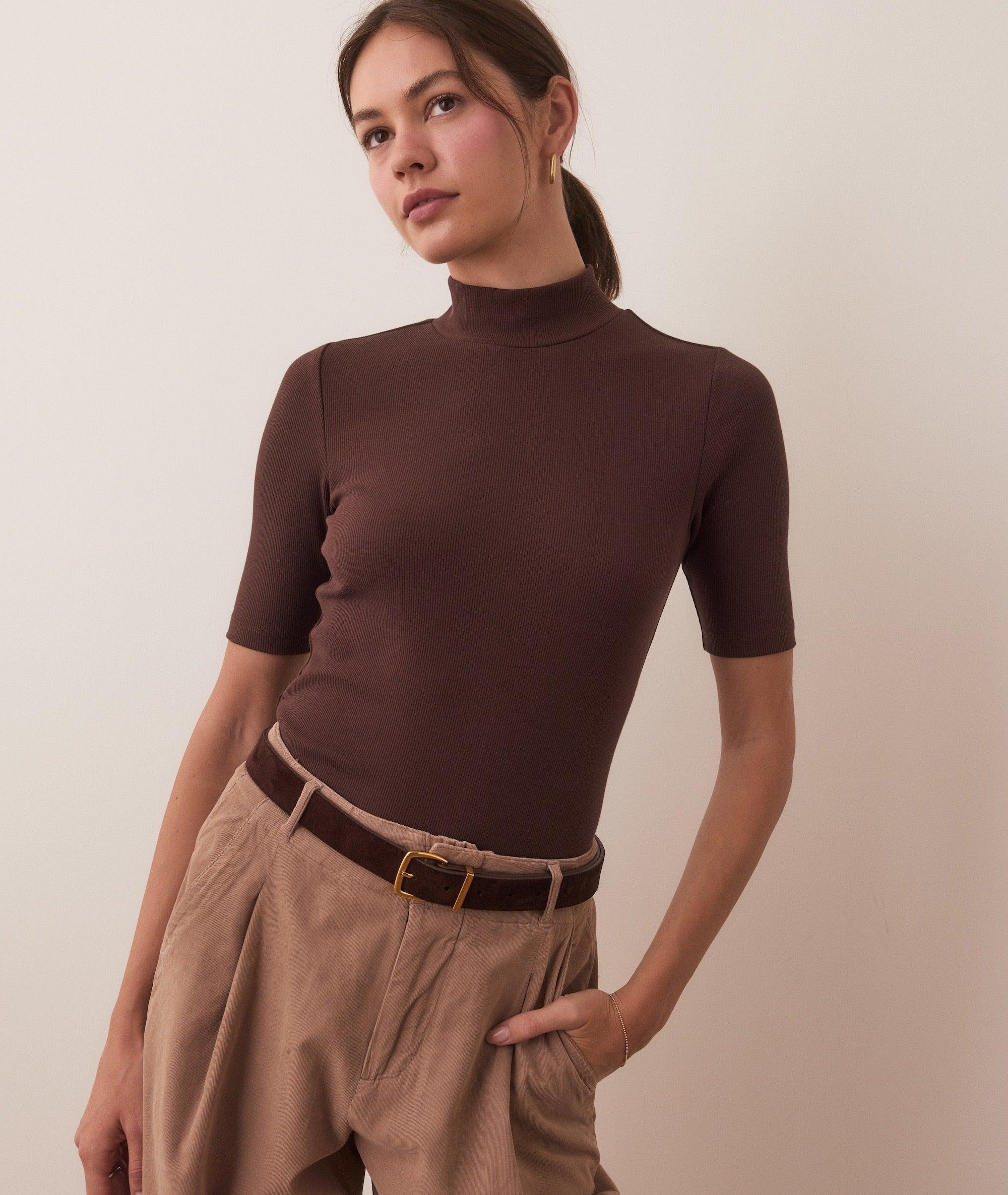 Lexi Rib Mock Neck Top Product Image