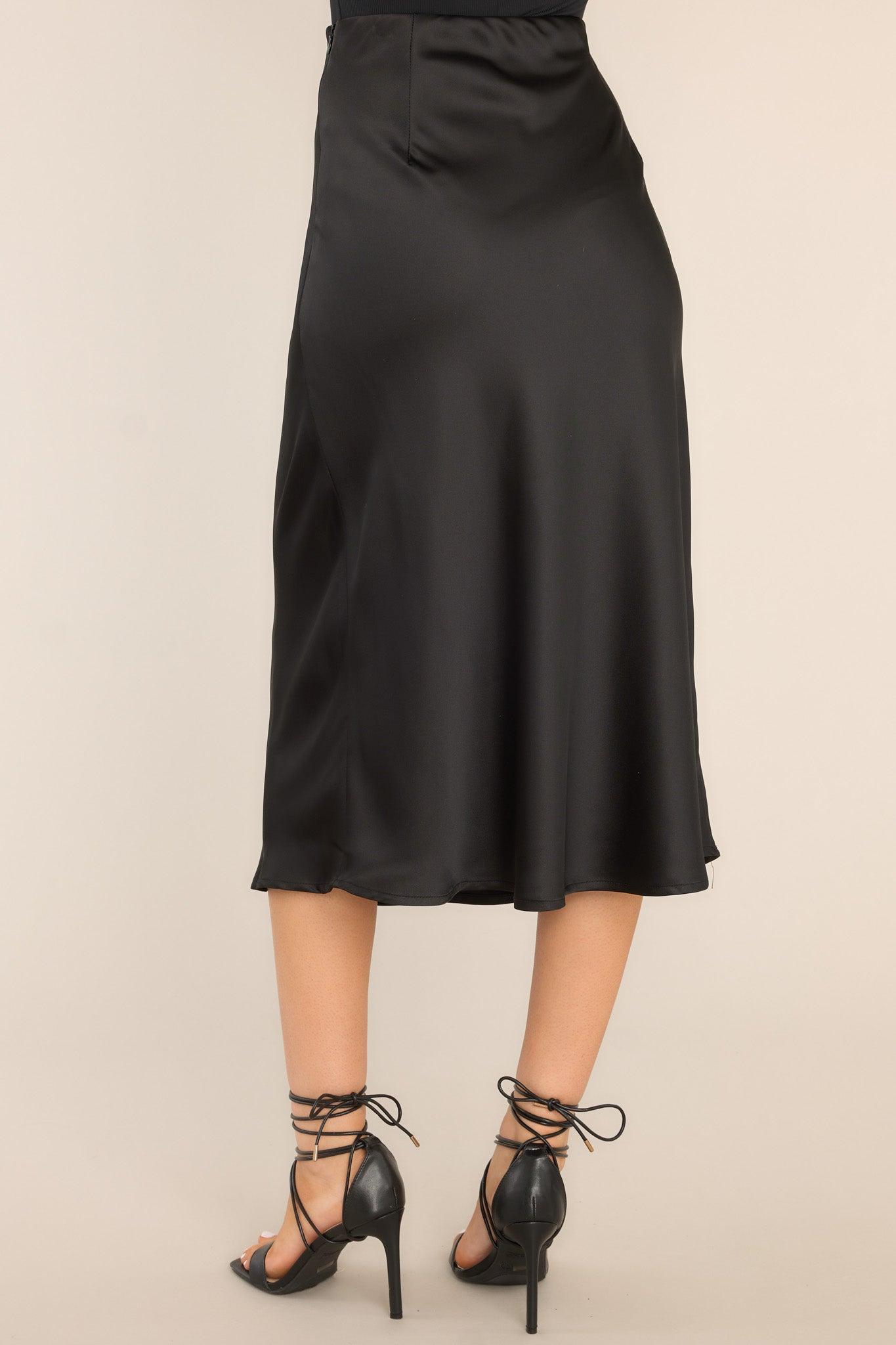 Strings Attached Black Midi Skirt Product Image