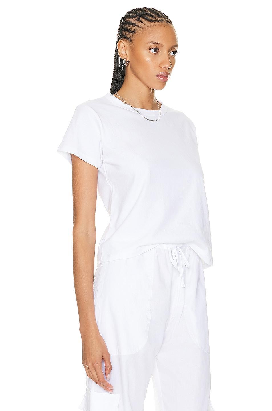 LESET Margo Tee White. (also in L, M, XS). Product Image